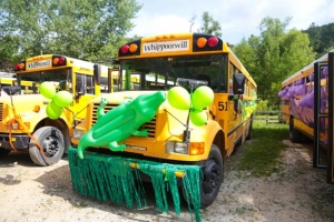 Green Lizard bus